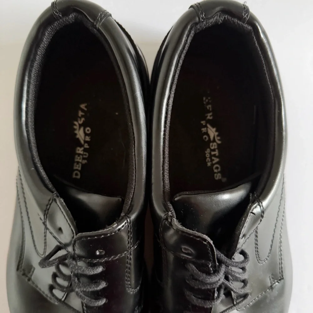 Deer Stags‎ Times Leather Dress Oxford Shoes SUPRO Sock Men's Black Size US 13 W
